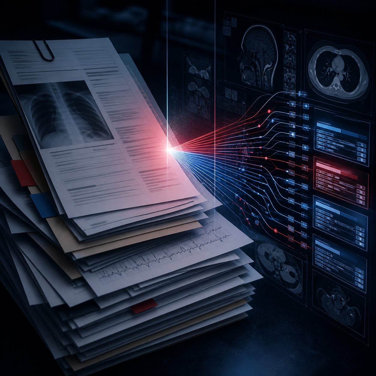 Medical records processed by document intelligence